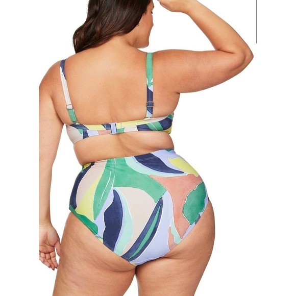 Artesands Women's L'Avana Botticelli Bandeau Beach Bikini Top Size 16 Multi NWT - Picture 3 of 7